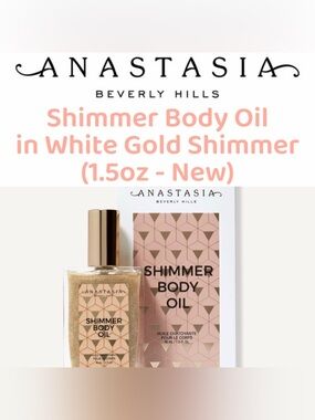 Anastasia Beverly Hills - Shimmer Body Oil in White Gold Shimmer (1.5oz - New)